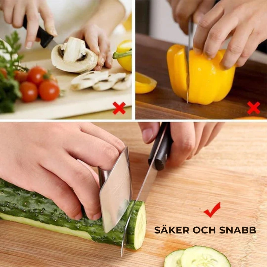 Handskydd i rostfritt stål för matlagning
