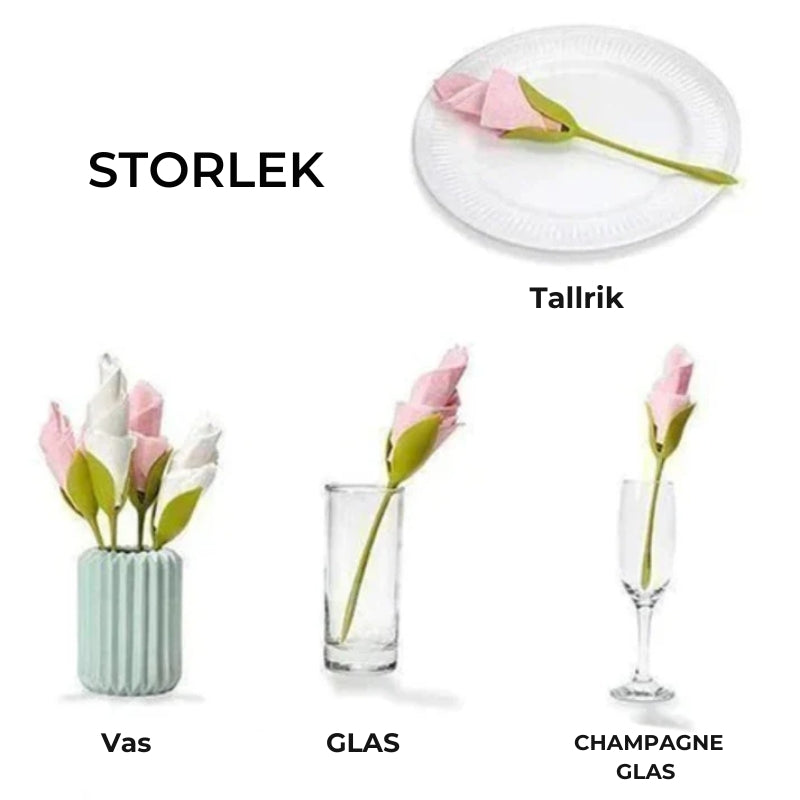Snygga servettrosor