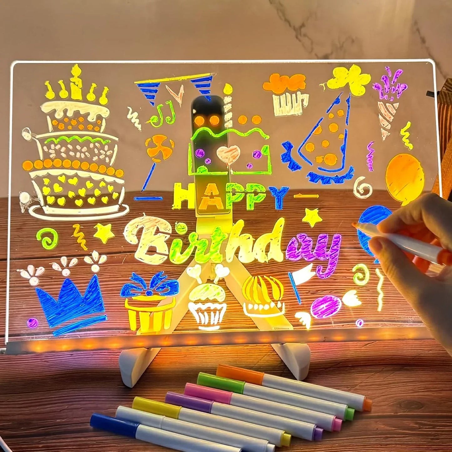 DoodleGlow™️ LED-rittavla