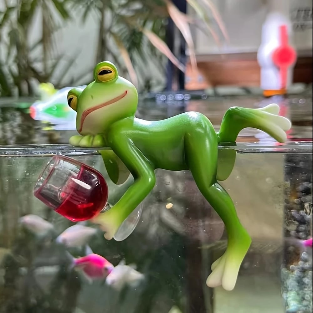 🐸 Groda blomkruka hänge prydnad🍷