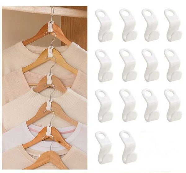 Platsbesparande Hakar för galgar (10-pack)