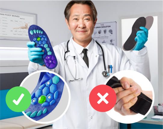 Medivital™ Magnetiska iläggssulor med akupressur