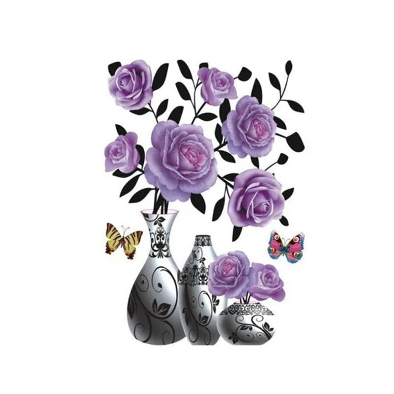 3D Blommor - Wall Stickers
