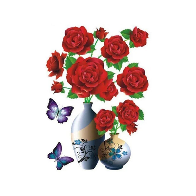 3D Blommor - Wall Stickers