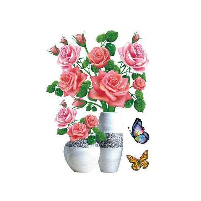 3D Blommor - Wall Stickers