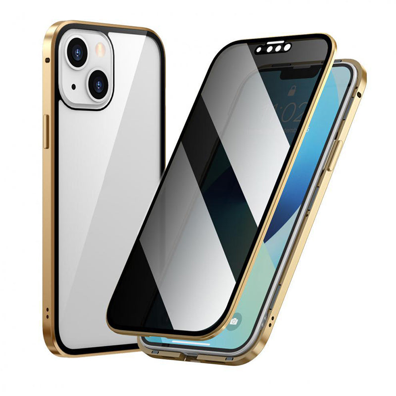 iPhone - Magnetiskt dubbelskydd av härdat glas