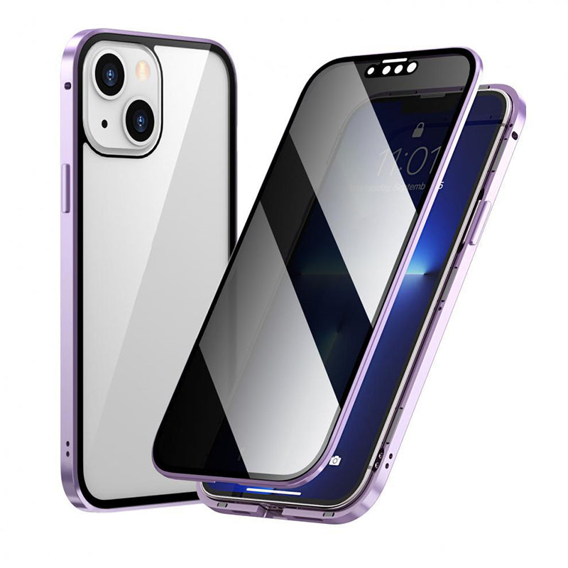 iPhone - Magnetiskt dubbelskydd av härdat glas