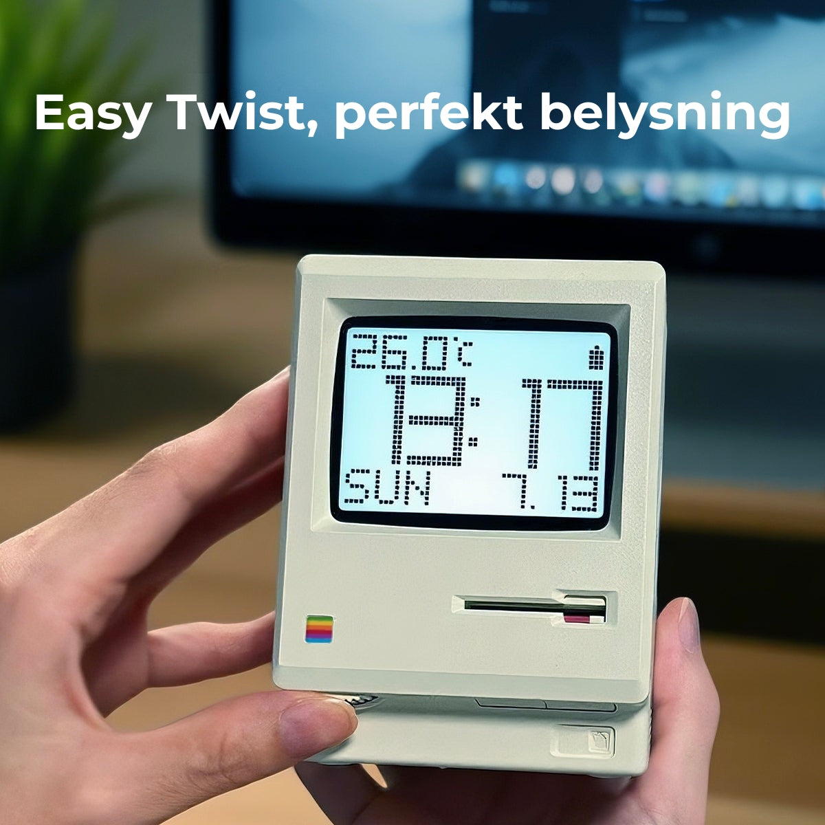 Retro Mini Mac-klocka