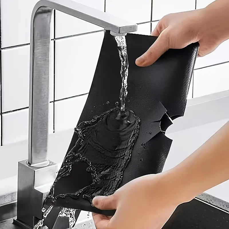 Värmetåliga överdrag för gasspisar (Non Stick) - 4 stycken