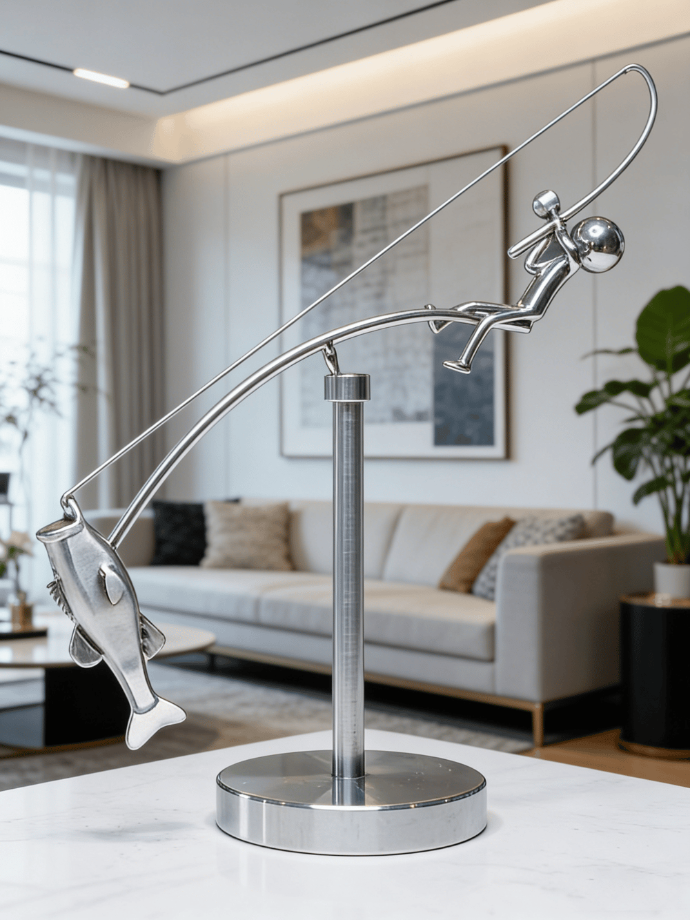 🎣 Designad skulptur av Fiskare - Limited Edition