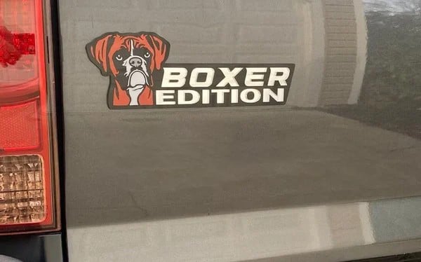 Hunddekal för bil