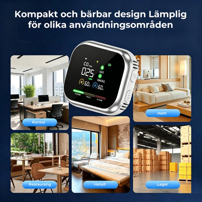6-i-1 Smart Säkerhetsdetektor – Detekterar 12 gaser