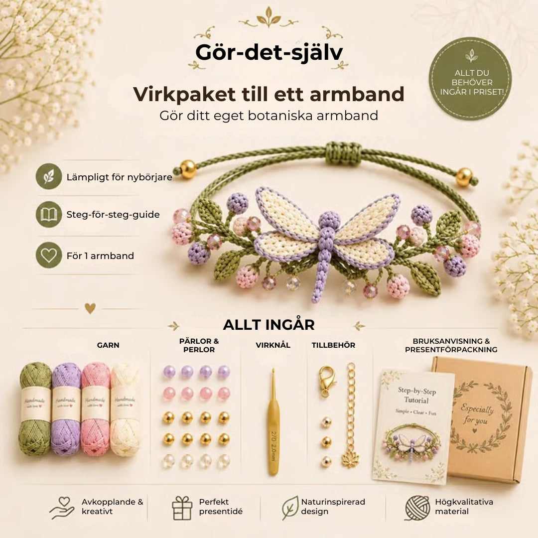 DIY-armband – virkningssats