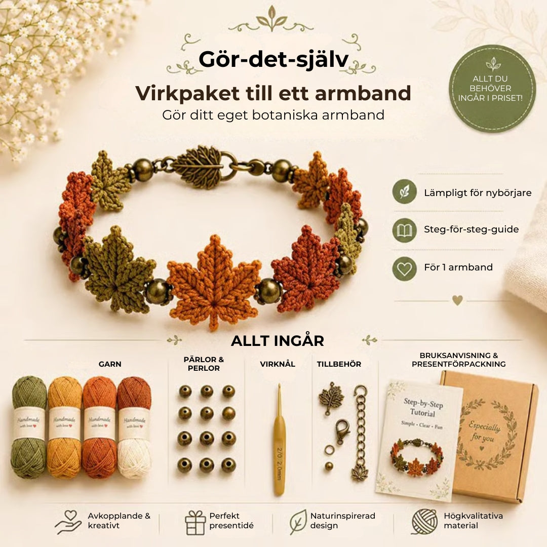 DIY-armband – virkningssats