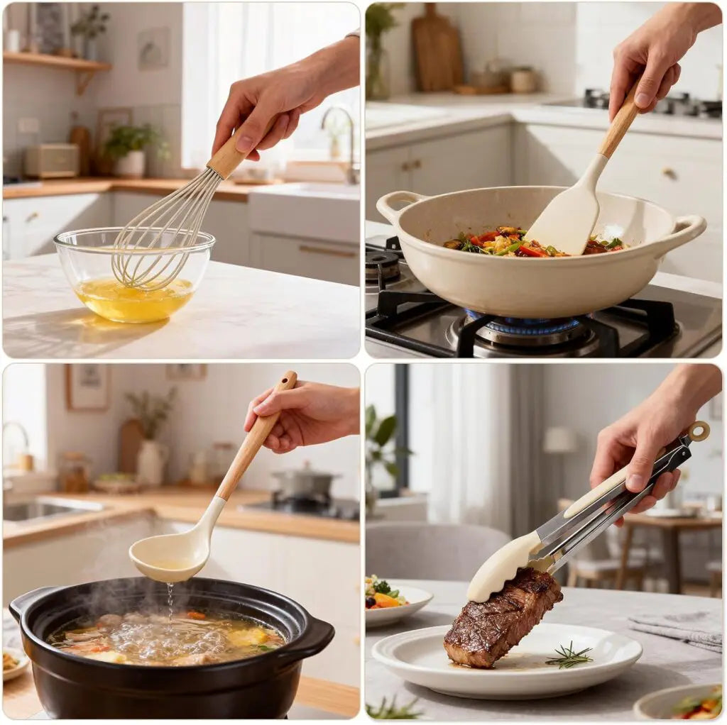 NordicKitchen – Elegant silikonset för köket (12 delar)