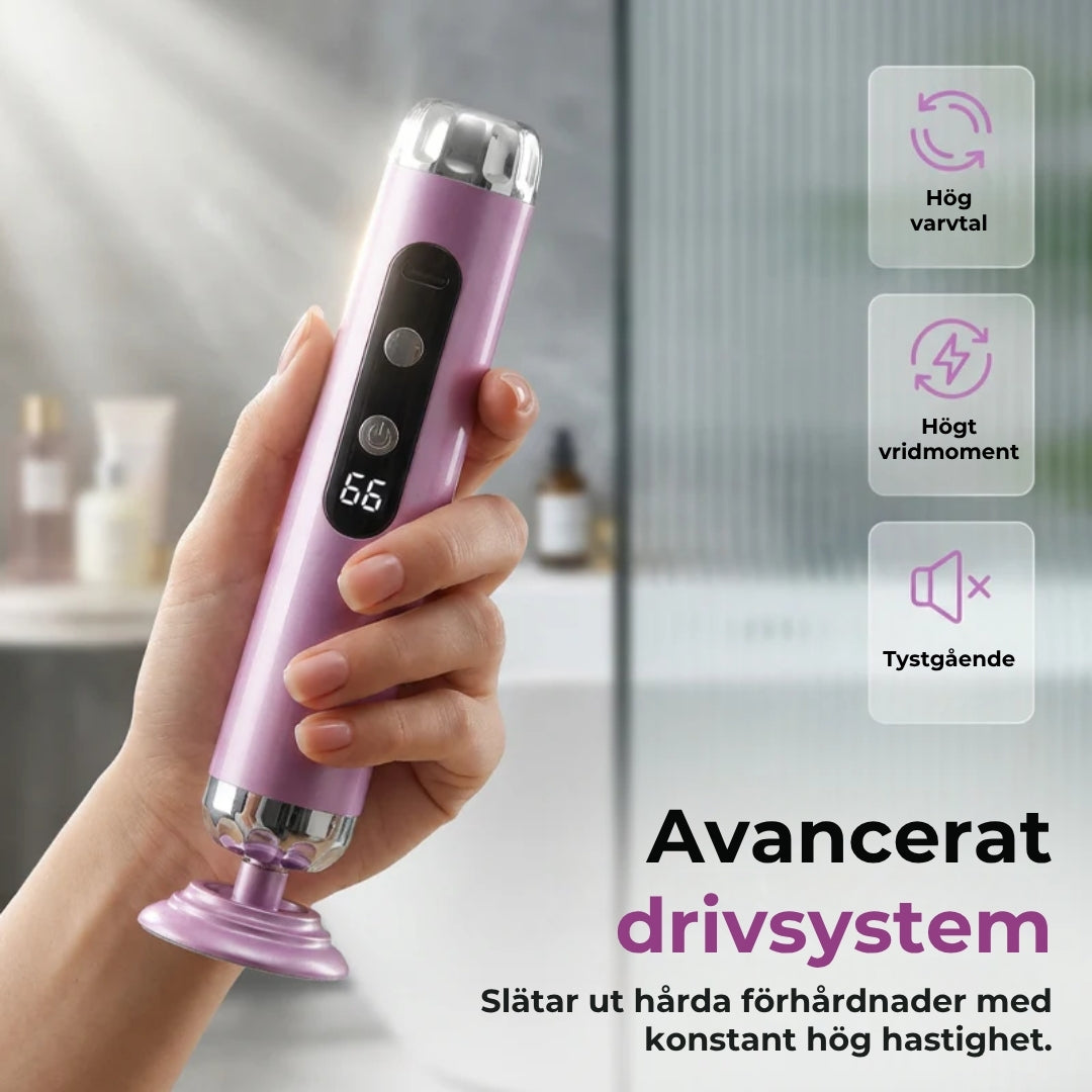 Elektrisk fotslipmaskin med 5 hastigheter