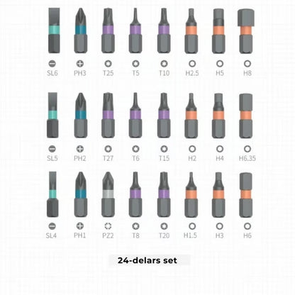 Kompakt Skruvmejselset - 24 i 1