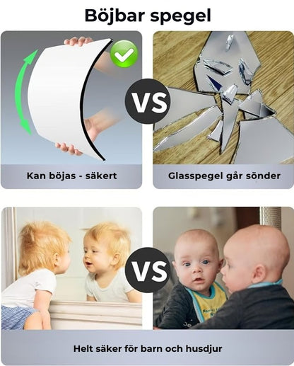 Väggspegel i akryl