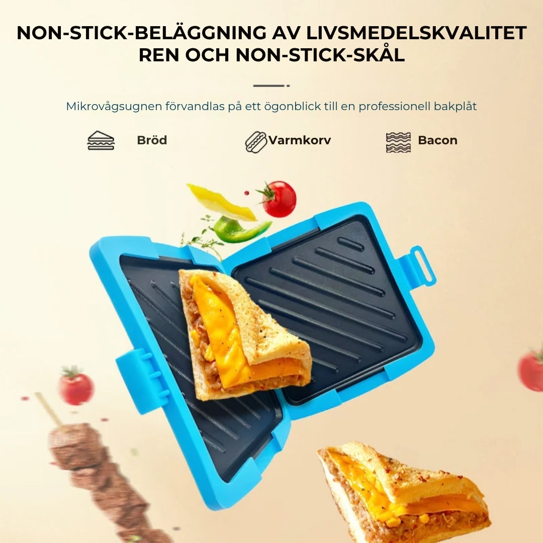 3-i-1 mikrovågsugn med grillfunktion | non-stick