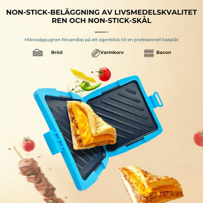 3-i-1 mikrovågsugn med grillfunktion | non-stick