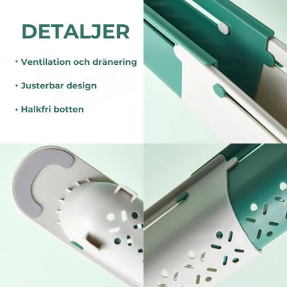 Teleskopiskt Förvaringsställ för Diskbänk