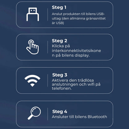 Mini trådlös CarPlay-adapter