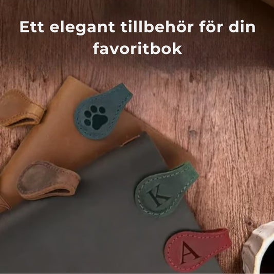 Magnetiska bokmärken i läder
