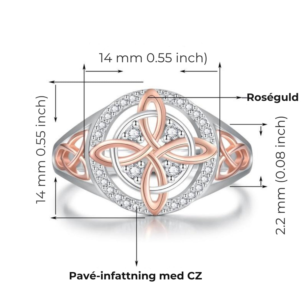 Ring med silverknopp i häxstil