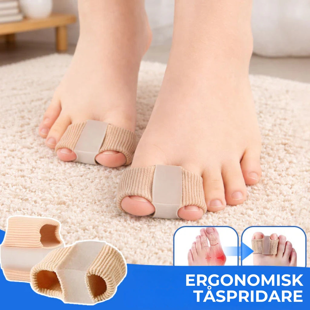 Ergonomisk tåspridare – 2 stycken