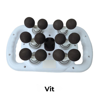 Multifunktionell muskelmassagepistol med 12 huvuden