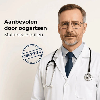 Multifokala glasögon med självtonande glas