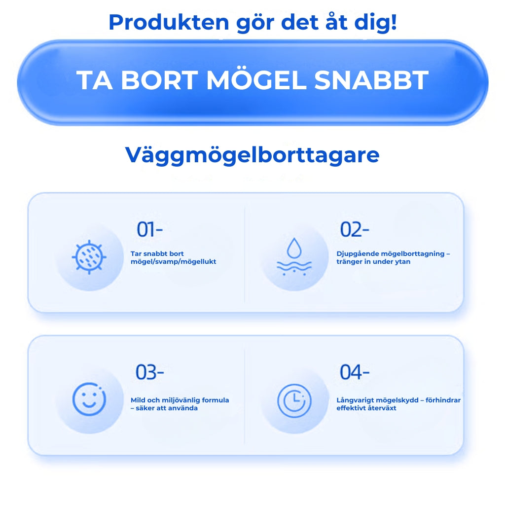 Snabbverkande Spray mot Mögel