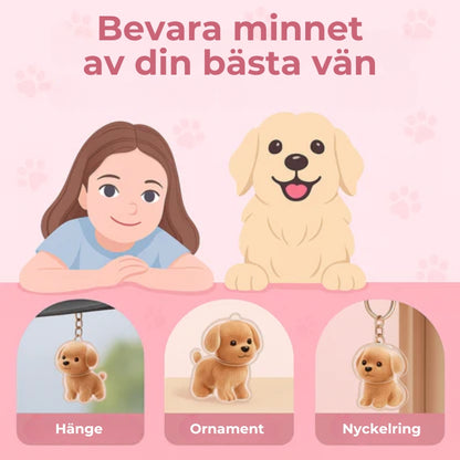 Snuzzle Nyckelring av djurhår