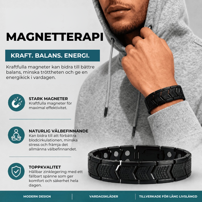 Metallarmband för Magnetterapi