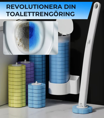 Toalettborste med rengöringshuvuden (Inkluderar doftkuddar)