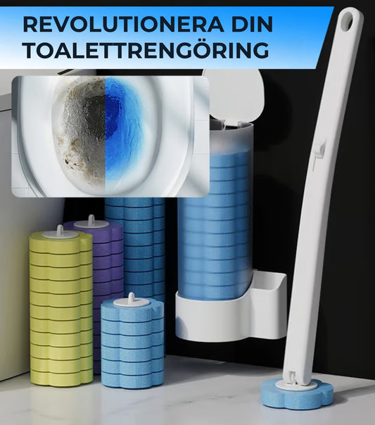 Toalettborste med rengöringshuvuden (Inkluderar doftkuddar)