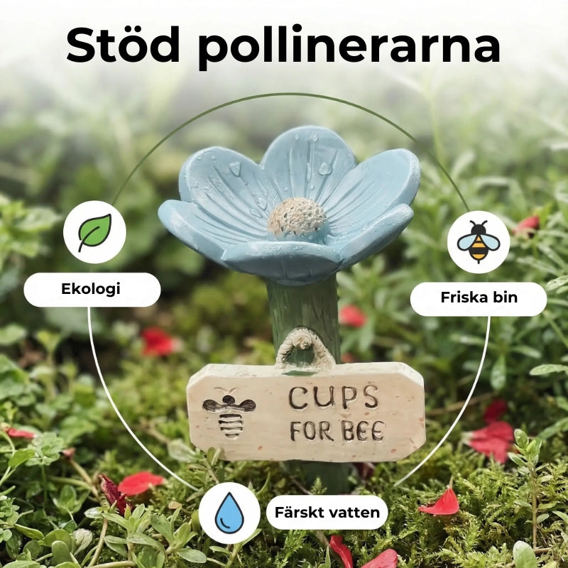 Blomformad vattenbehållare för bin💧