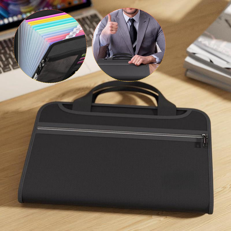 Brandsäker Dokumentväska (12 fickor)