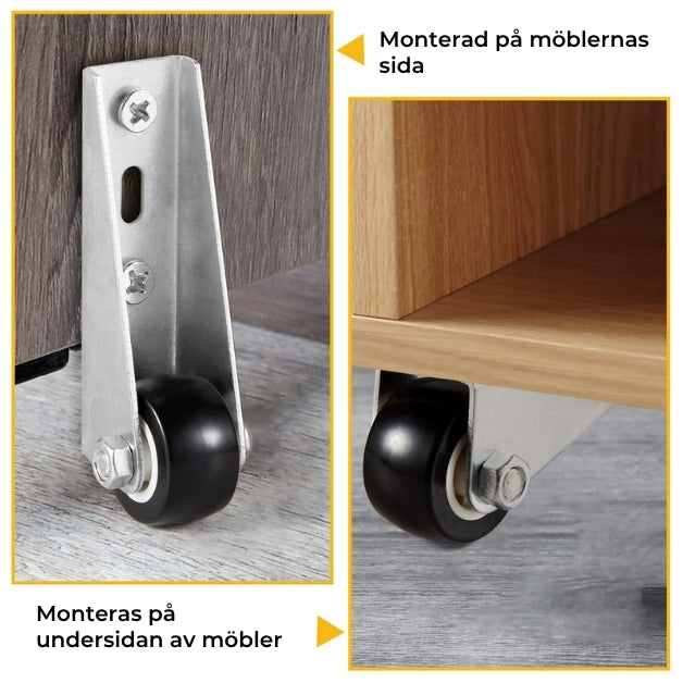 Svänghjul för Möbler och Dörrar | 2-pack
