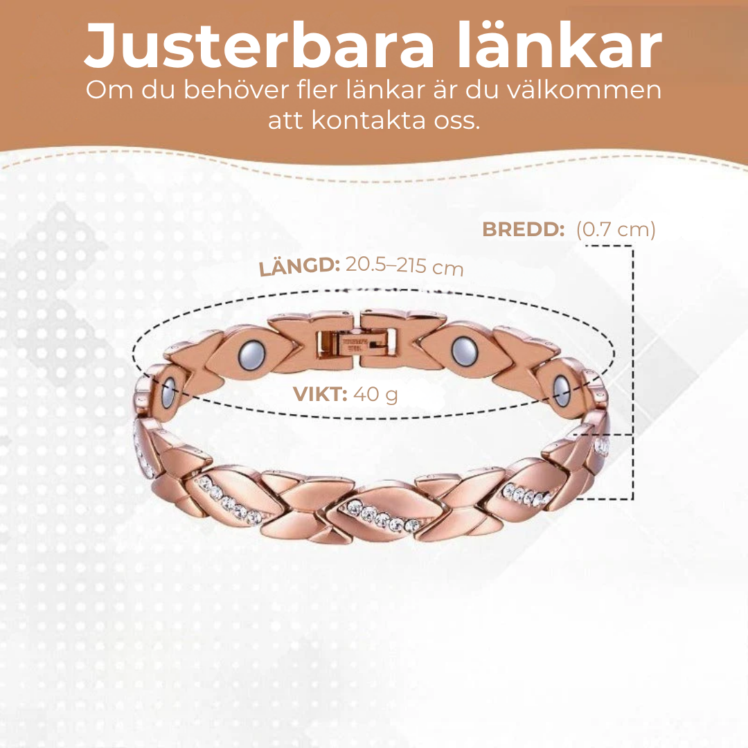 Magnetiskt koppararmband