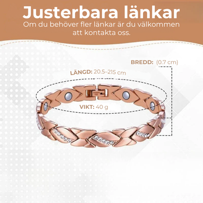 Magnetiskt koppararmband