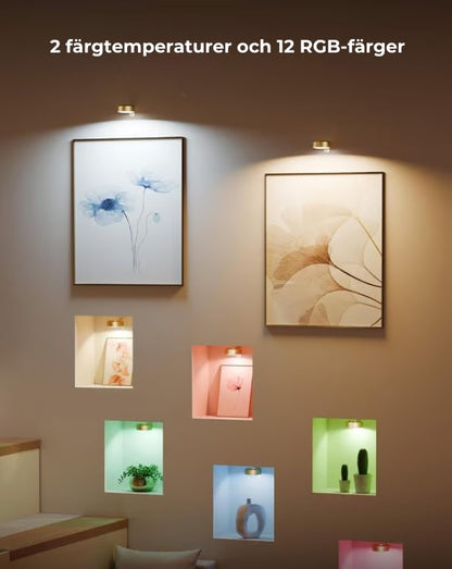 🖼️💡Magnetisk tavellampa med 13 olika belysningslägen