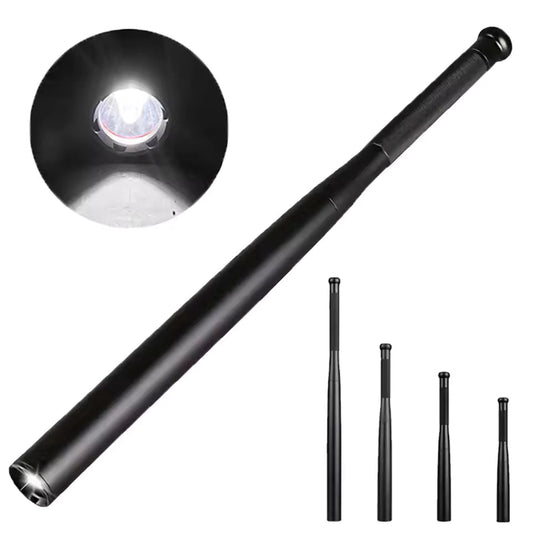 2-i-1-basebollträ i aluminium med ficklampa | Avtagbart handtag