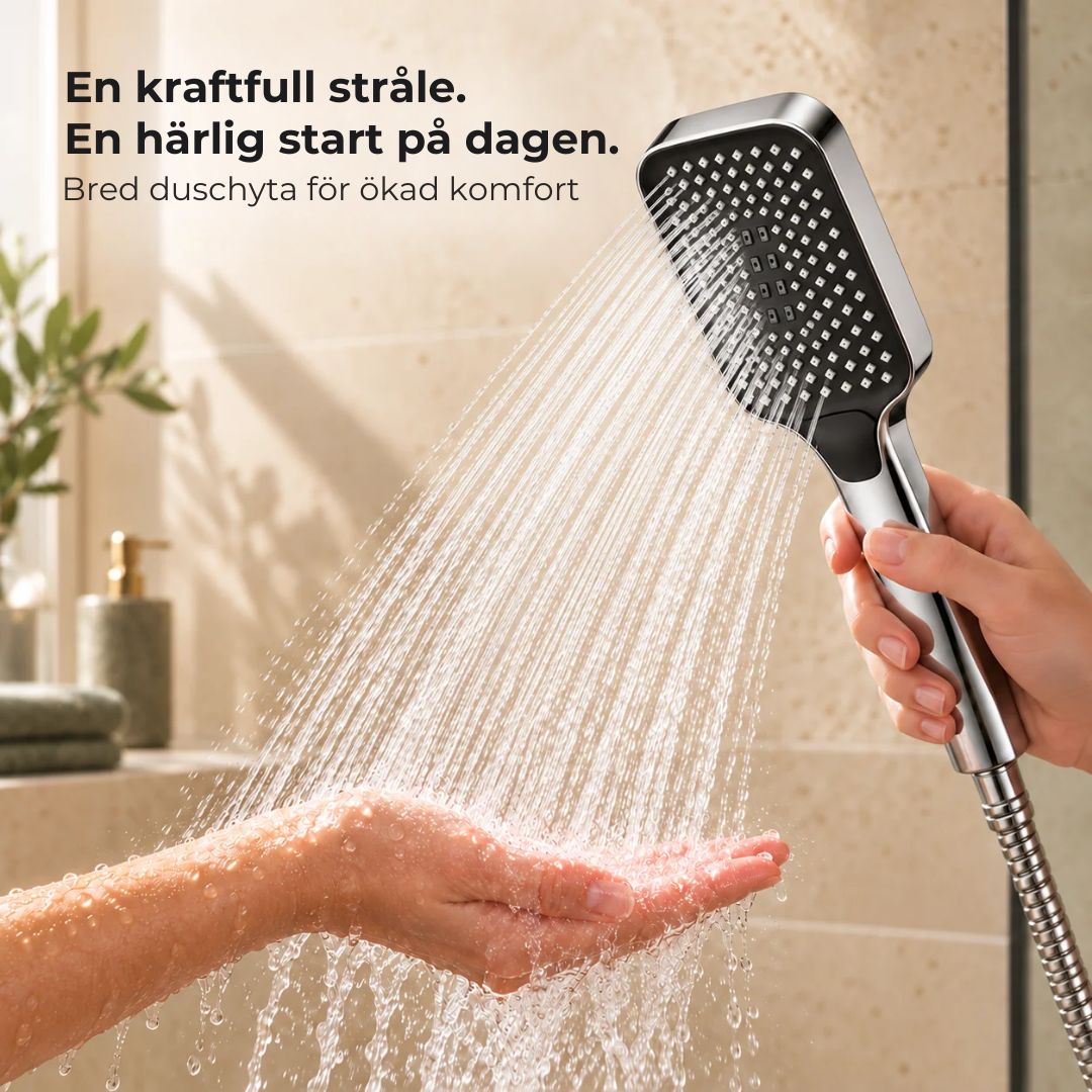 Dushhuvud med med 4 lägen (stark stråle)