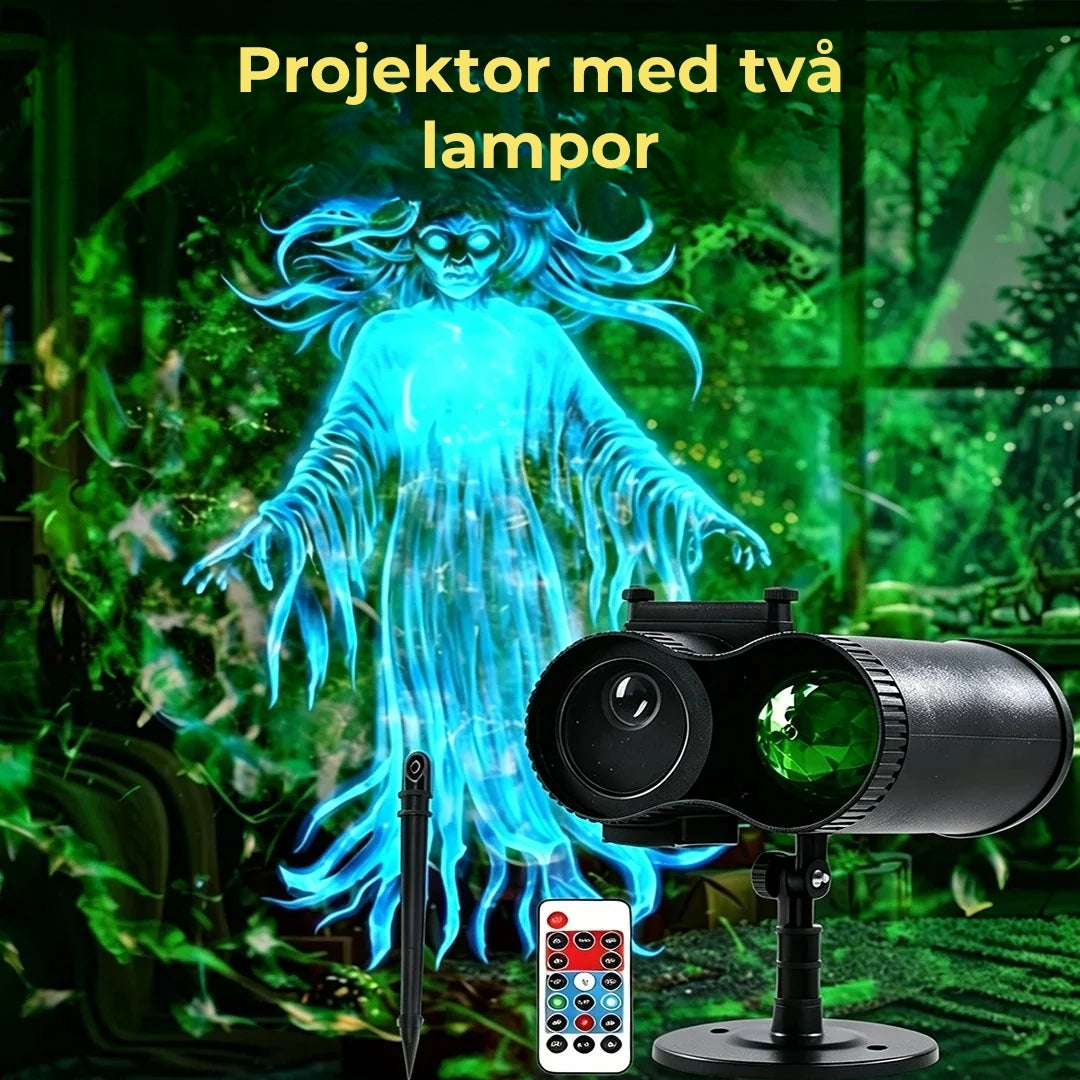 HalloweenProjektor | 10 unika HD-projektionsmönster