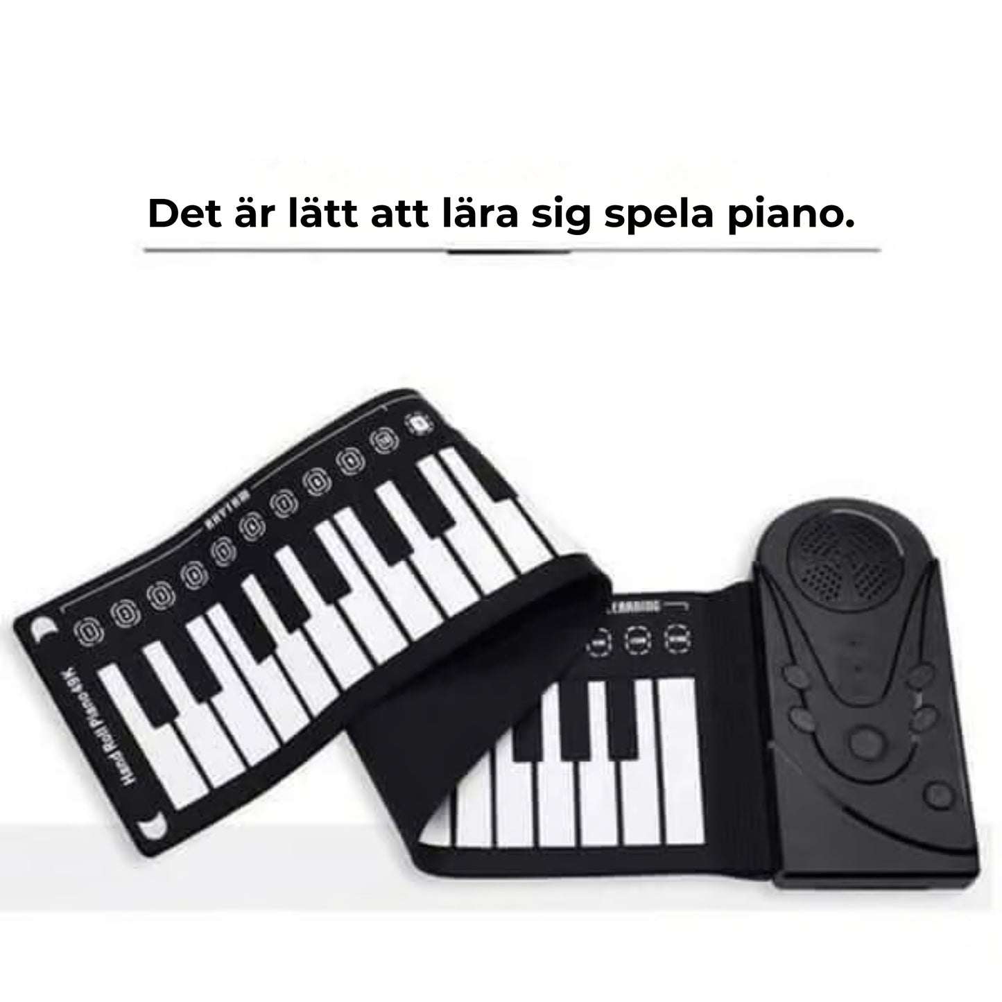 Bärbart piano - Upprullbart