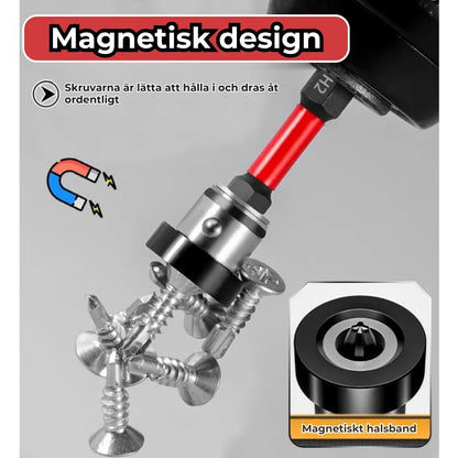 Magnetiska S2-stålborr med djupbegränsare