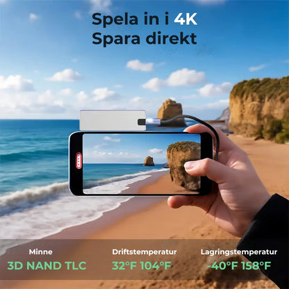 Extern lagring med hög hastighet (USB 3.0)