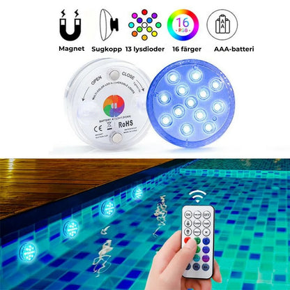 LED-belysning för Pool – Vattentäta belysningsarmaturer