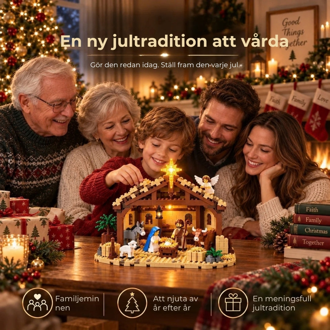 Byggsats | Lysande julkrubba